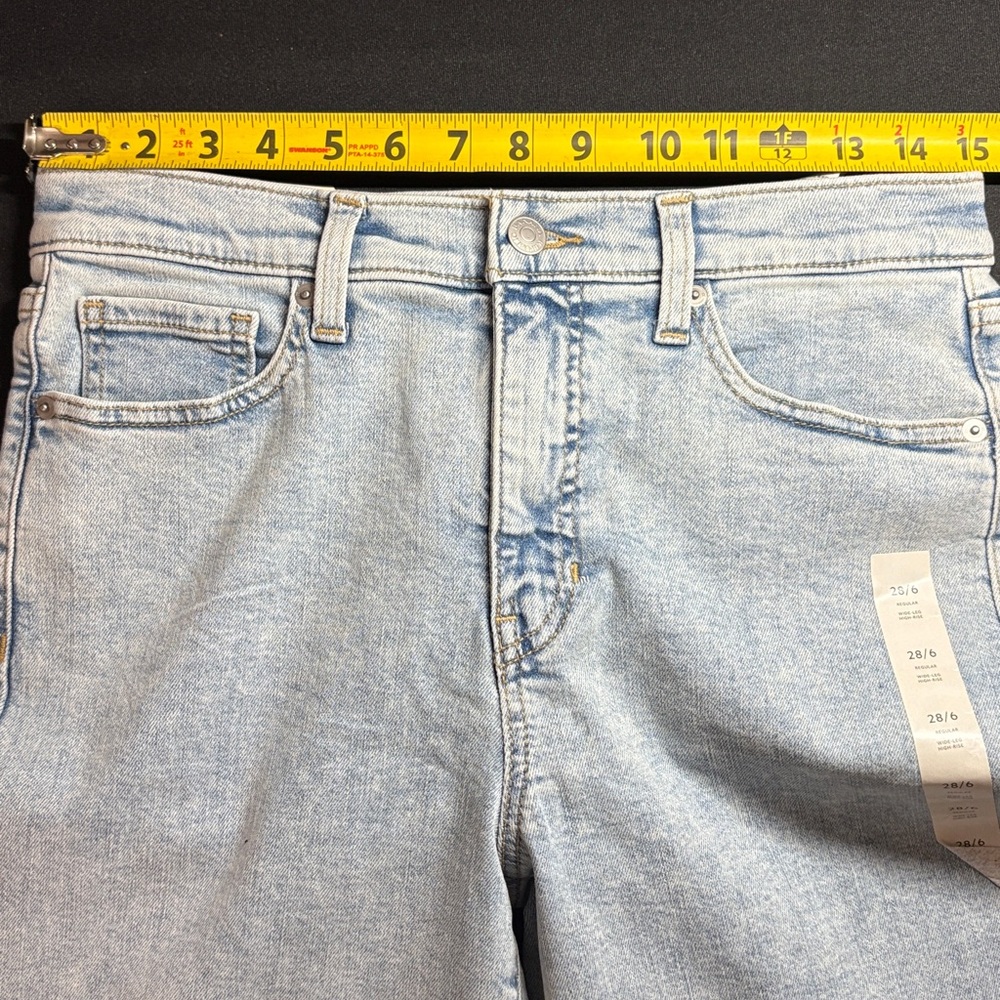 Banana Republic Light Wash Wide-Leg Jeans - Picture 9 of 12